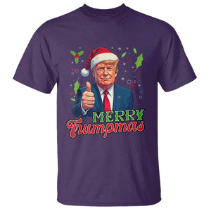 Christmas Trump T Shirt Merry Trumpmas Donald Santa Festive Xmas TS02 Purple Print Your Wear