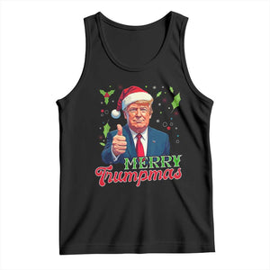 Christmas Trump Tank Top Merry Trumpmas Donald Santa Festive Xmas TS02 Black Print Your Wear