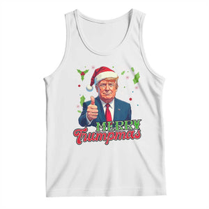 Christmas Trump Tank Top Merry Trumpmas Donald Santa Festive Xmas TS02 White Print Your Wear