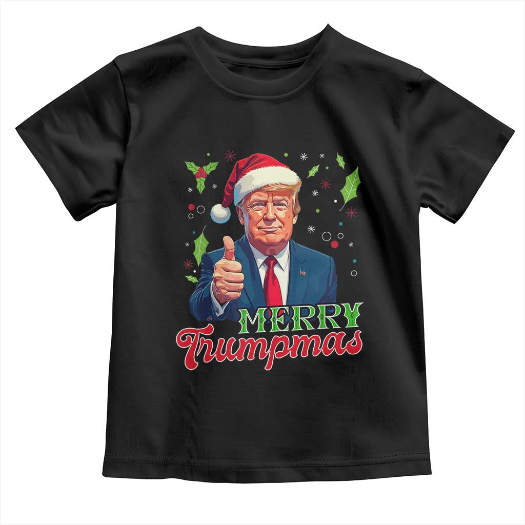 Christmas Trump Toddler T Shirt Merry Trumpmas Donald Santa Festive Xmas TS02 Black Print Your Wear