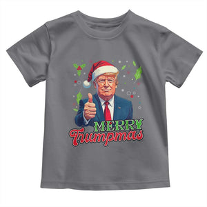 Christmas Trump Toddler T Shirt Merry Trumpmas Donald Santa Festive Xmas TS02 Charcoal Print Your Wear