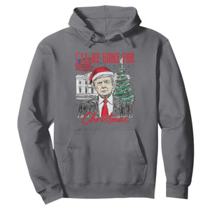 Christmas Trump Hoodie I'll Be Home For Xmas 2024 Retro Vintage TS02 Charcoal Print Your Wear