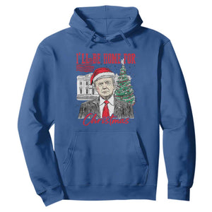 Christmas Trump Hoodie I'll Be Home For Xmas 2024 Retro Vintage TS02 Royal Blue Print Your Wear