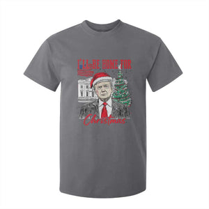 Christmas Trump T Shirt For Kid I'll Be Home For Xmas 2024 Retro Vintage TS02 Charcoal Print Your Wear