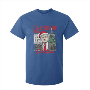 Christmas Trump T Shirt For Kid I'll Be Home For Xmas 2024 Retro Vintage TS02 Royal Blue Print Your Wear