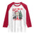 Christmas Trump Raglan Shirt I'll Be Home For Xmas 2024 Retro Vintage TS02 White Red Print Your Wear