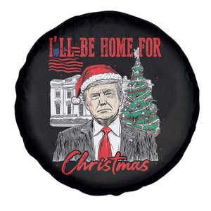 Xmas Trump Spare Tire Cover I'll Be Home For Xmas 2024 Retro Vintage TS02 Print Your Wear