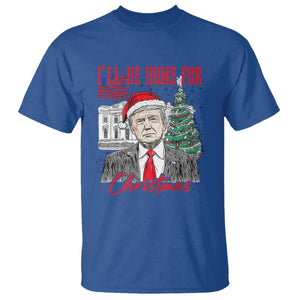 Christmas Trump T Shirt I'll Be Home For Xmas 2024 Retro Vintage TS02 Royal Blue Print Your Wear