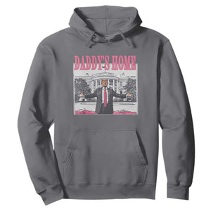 Trump Won 2024 Pink Hoodie Daddy's Home TS02 Charcoal Print Your Wear