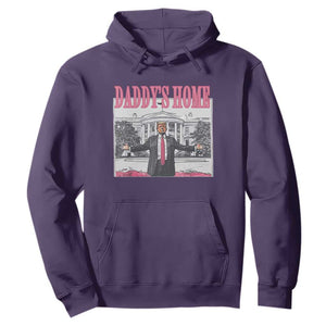 Trump Won 2024 Pink Hoodie Daddy's Home TS02 Purple Print Your Wear