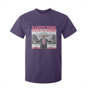 Trump Won 2024 Pink T Shirt For Kid Daddy's Home TS02 Purple Print Your Wear