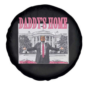 Trump Won 2024 Pink Spare Tire Cover Daddy's Home TS02 Print Your Wear