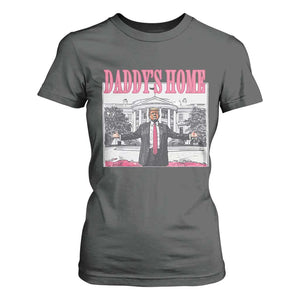 Trump Won 2024 Pink T Shirt For Women Daddy's Home TS02 Dark Heather Print Your Wear