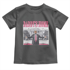 Trump Won 2024 Pink Toddler T Shirt Daddy's Home TS02 Dark Heather Print Your Wear