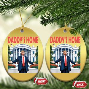 Trump Won 2024 Christmas Ornament Trump Daddys Home White House TS02 Oval Gold Print Your Wear