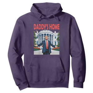 Trump Won 2024 Hoodie Trump Daddys Home White House TS02 Purple Print Your Wear