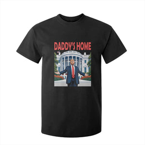 Trump Won 2024 T Shirt For Kid Trump Daddys Home White House TS02 Black Print Your Wear