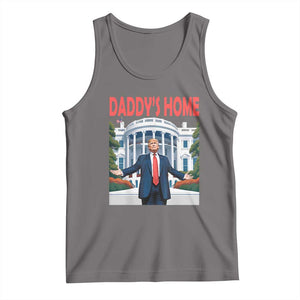 Trump Won 2024 Tank Top Trump Daddys Home White House TS02 Deep Heather Print Your Wear