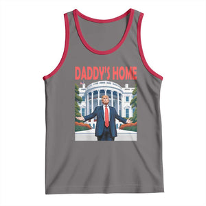 Trump Won 2024 Tank Top Trump Daddys Home White House TS02 Deep Heather Red Print Your Wear