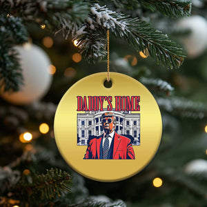 Trump Won 2024 Christmas Ornament Daddy's Home TS02 Print Your Wear