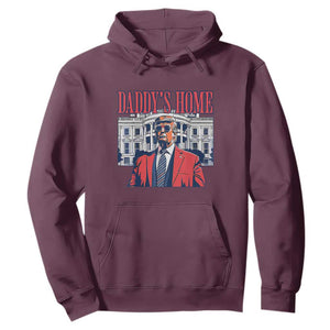 Trump Won 2024 Hoodie Daddy's Home TS02 Maroon Print Your Wear