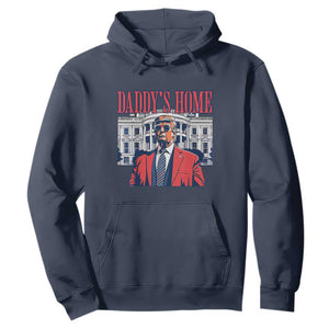 Trump Won 2024 Hoodie Daddy's Home TS02 Navy Print Your Wear