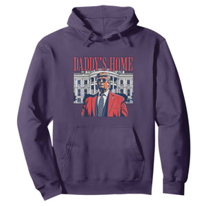 Trump Won 2024 Hoodie Daddy's Home TS02 Purple Print Your Wear