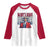 Trump Won 2024 Raglan Shirt Daddy's Home TS02 White Red Print Your Wear