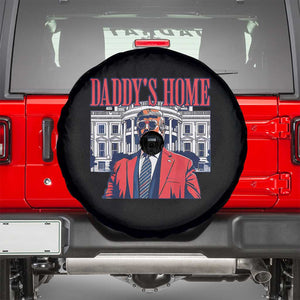 Trump Won 2024 Spare Tire Cover Daddy's Home TS02 Black Print Your Wear