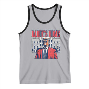 Trump Won 2024 Tank Top Daddy's Home TS02 Athletic Heather Black Print Your Wear