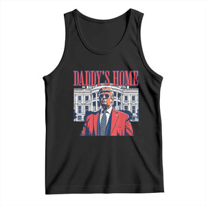 Trump Won 2024 Tank Top Daddy's Home TS02 Black Print Your Wear