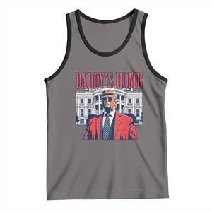 Trump Won 2024 Tank Top Daddy's Home TS02 Deep Heather Black Print Your Wear