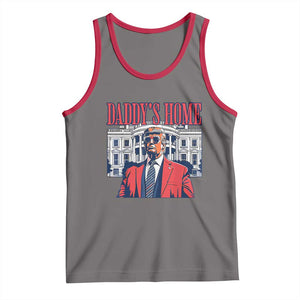 Trump Won 2024 Tank Top Daddy's Home TS02 Deep Heather Red Print Your Wear