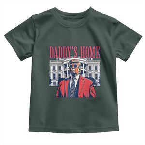 Trump Won 2024 Toddler T Shirt Daddy's Home TS02 Dark Forest Green Print Your Wear