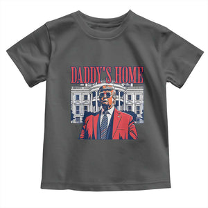 Trump Won 2024 Toddler T Shirt Daddy's Home TS02 Dark Heather Print Your Wear