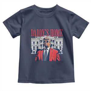 Trump Won 2024 Toddler T Shirt Daddy's Home TS02 Navy Print Your Wear