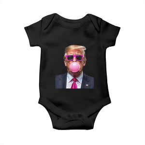 Trump Pink Bubblegum Baby Onesie Blowing Bubble Gum TS02 Black Print Your Wear