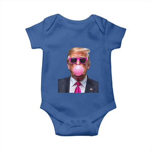 Trump Pink Bubblegum Baby Onesie Blowing Bubble Gum TS02 Royal Blue Print Your Wear