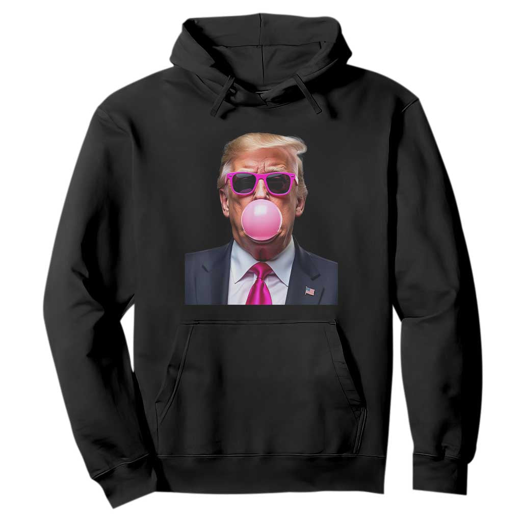 Trump Pink Bubblegum Hoodie Blowing Bubble Gum TS02 Black Print Your Wear