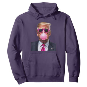 Trump Pink Bubblegum Hoodie Blowing Bubble Gum TS02 Purple Print Your Wear