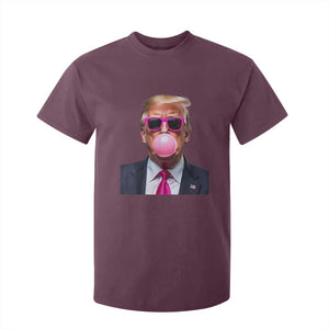 Trump Pink Bubblegum T Shirt For Kid Blowing Bubble Gum TS02 Maroon Print Your Wear