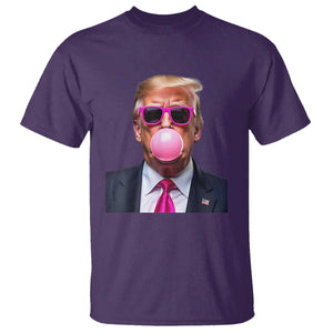 Trump Pink Bubblegum T Shirt Blowing Bubble Gum TS02 Purple Print Your Wear