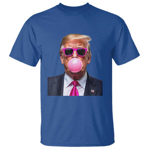 Trump Pink Bubblegum T Shirt Blowing Bubble Gum TS02 Royal Blue Print Your Wear