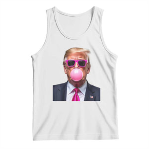 Trump Pink Bubblegum Tank Top Blowing Bubble Gum TS02 White Print Your Wear