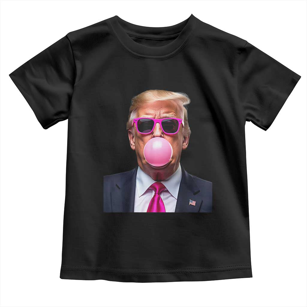 Trump Pink Bubblegum Toddler T Shirt Blowing Bubble Gum TS02 Black Print Your Wear