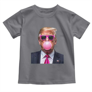 Trump Pink Bubblegum Toddler T Shirt Blowing Bubble Gum TS02 Charcoal Print Your Wear