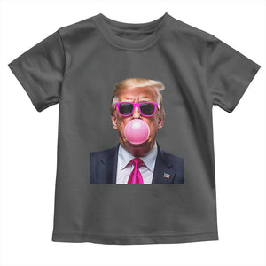 Trump Pink Bubblegum Toddler T Shirt Blowing Bubble Gum TS02 Dark Heather Print Your Wear