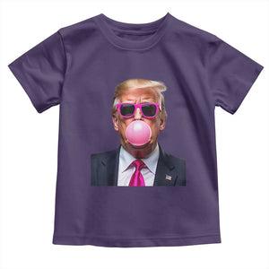 Trump Pink Bubblegum Toddler T Shirt Blowing Bubble Gum TS02 Purple Print Your Wear