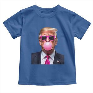 Trump Pink Bubblegum Toddler T Shirt Blowing Bubble Gum TS02 Royal Blue Print Your Wear