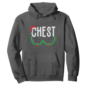 Christmas Matching Couple Hoodie Chestnuts Funny Xmas Chest TS02 Dark Heather Print Your Wear